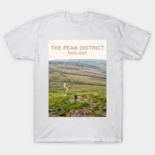 Peak District, Derbyshire. Travel poster T-Shirt